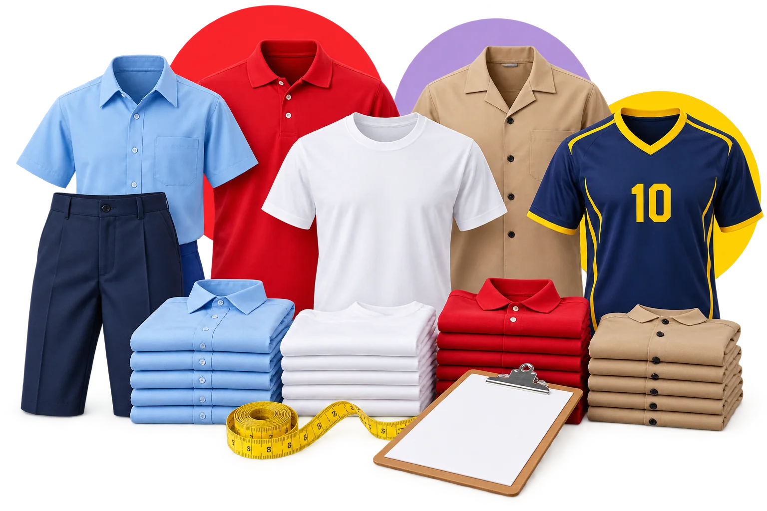 Folded ready-made garments